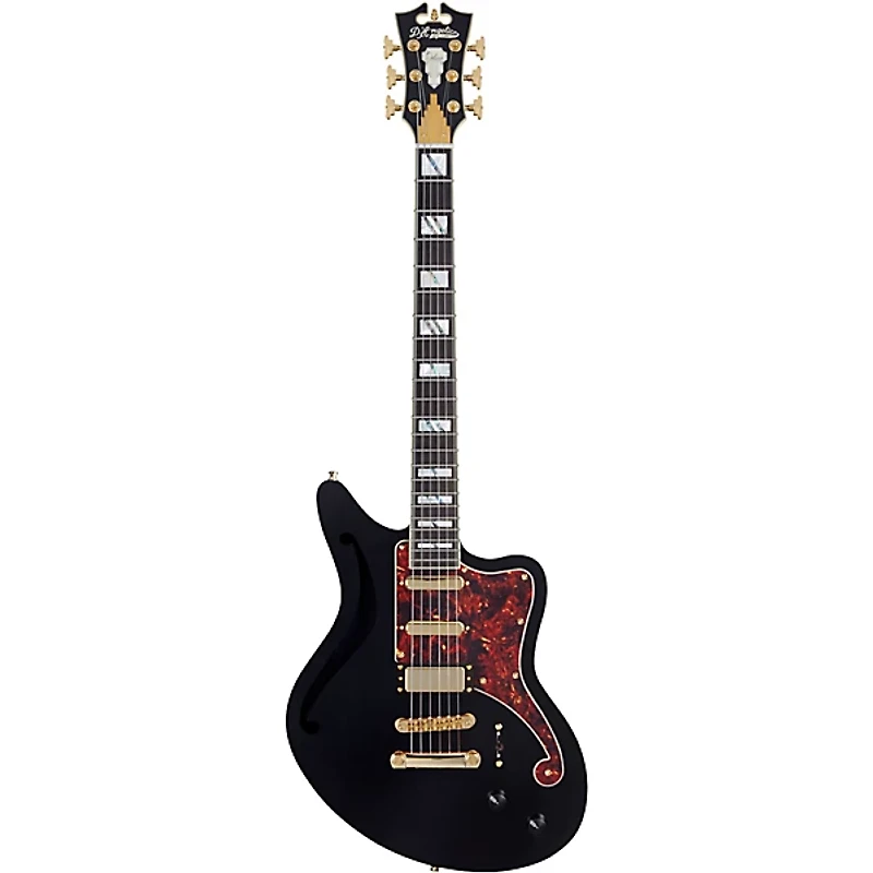D'Angelico Deluxe Series Bedford SH Electric Guitar With USA Seymour Duncan Pickups and Stopbar Tailpiece