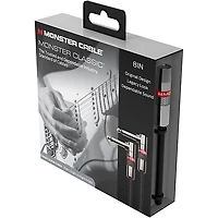 Monster Cable Prolink Classic Instrument Cable Right Angle to Right Angle 8 in. Black