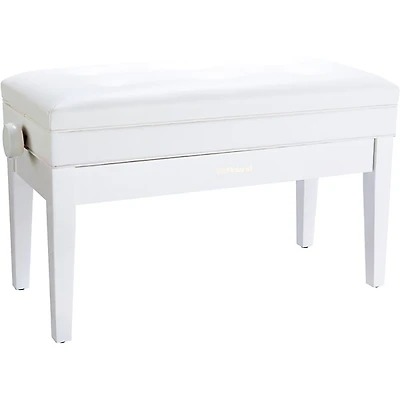 Roland RPB-D400-US Piano Bench, Duet Size, Vinyl Seat White