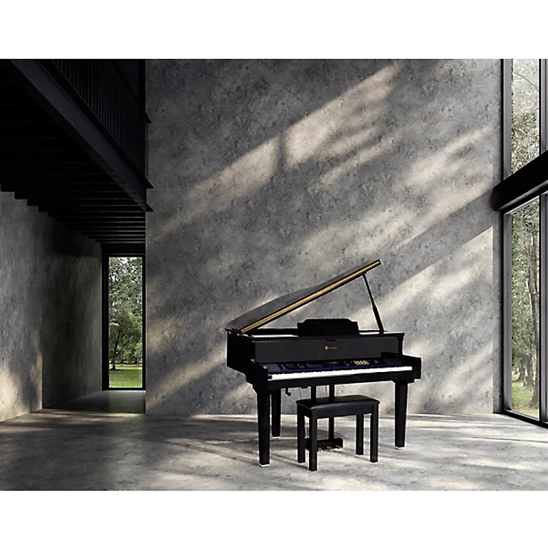 Williams Symphony Concert Digital Grand With Touchscreen and Bench Ebony 88 Key