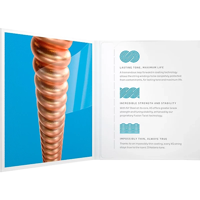 D'Addario XS Acoustic Phosphor Bronze Strings, 12-String Light (10-47)