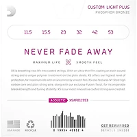 D'Addario XS Acoustic Phosphor Bronze Strings