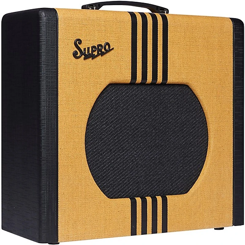 Supro Delta King 12 15W 1x12 Tube Guitar Amp - Tweed and Black