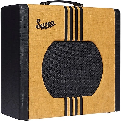 Supro Delta King 12 15W 1x12 Tube Guitar Amp - Tweed and Black