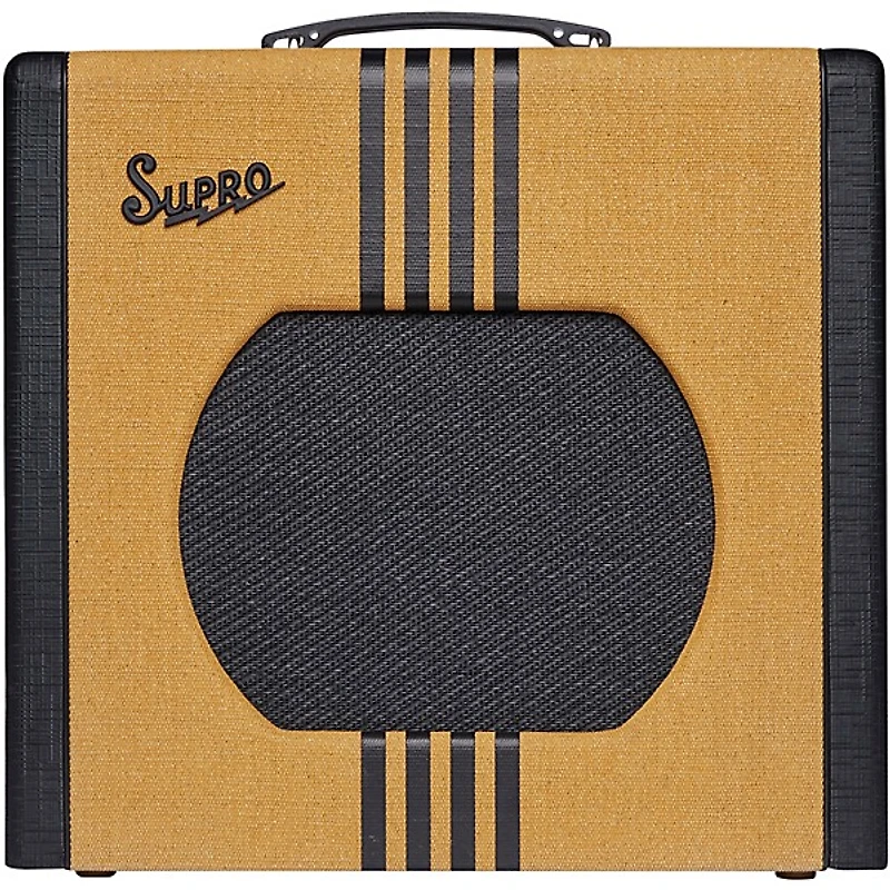 Supro Delta King 12 15W 1x12 Tube Guitar Amp - Tweed and Black