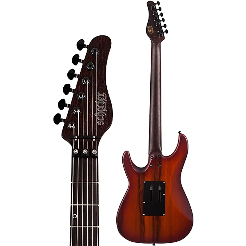 Schecter Guitar Research SVSS Exotic Ziricote 6-String Electric Guitar Natural