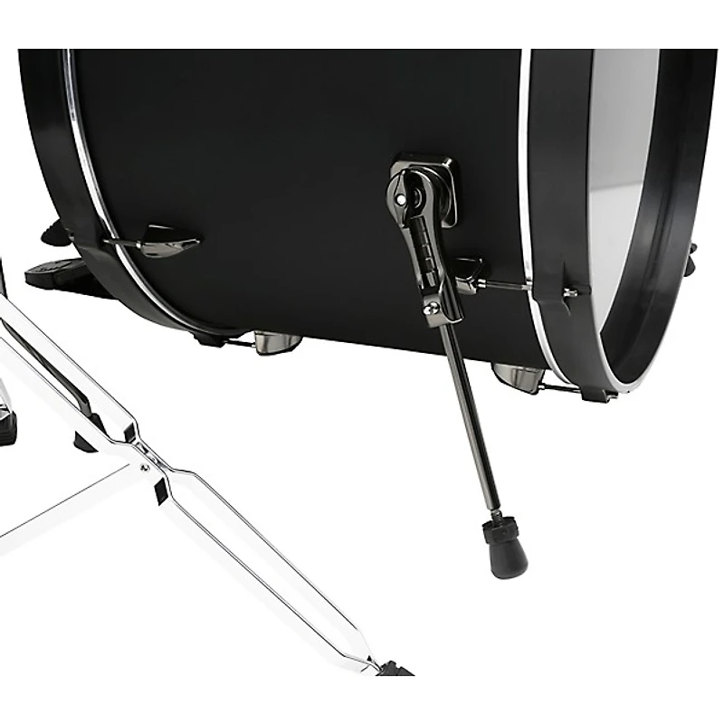 TAMA Imperialstar 5-Piece Complete Drum Set With 22 in. Bass Drum and Meinl HCS Cymbals Blacked Out Black