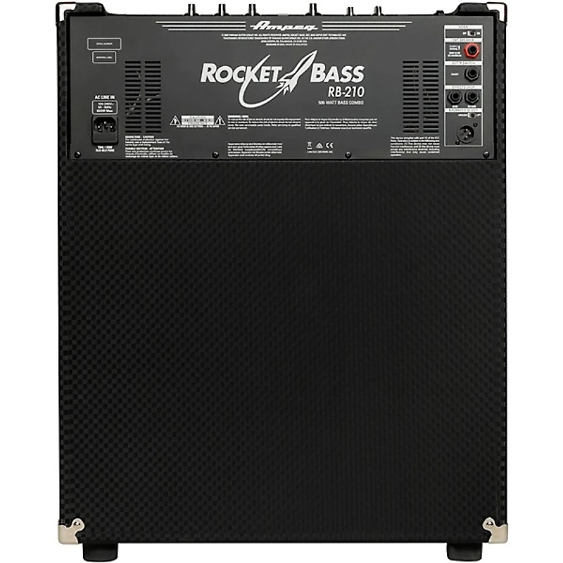 Ampeg Rocket Bass RB-210 2x10 500W Bass Combo Amplifier - Black and Silver
