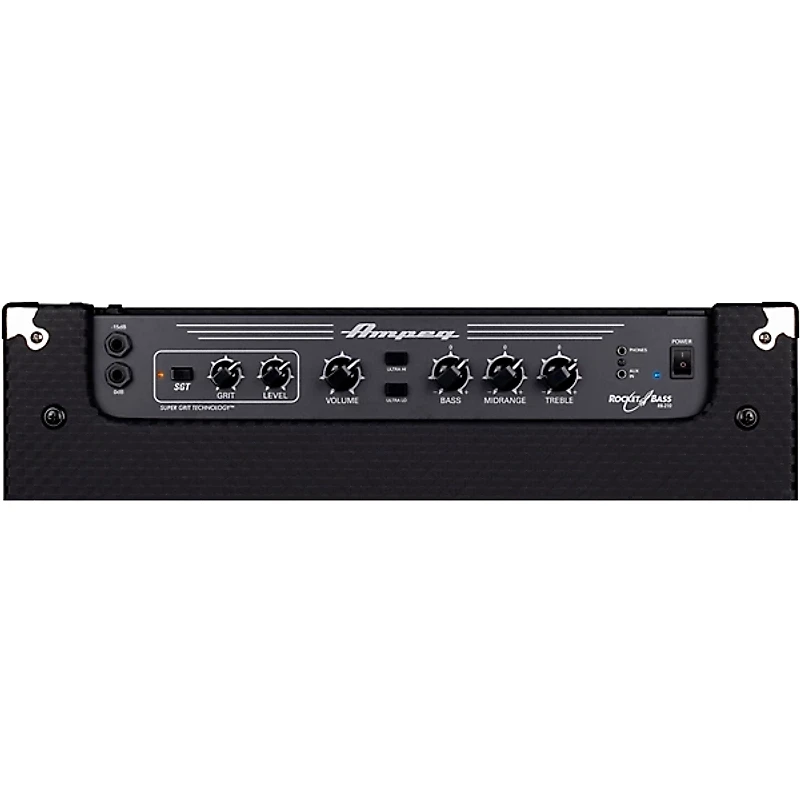 Ampeg Rocket Bass RB-210 2x10 500W Bass Combo Amplifier - Black and Silver