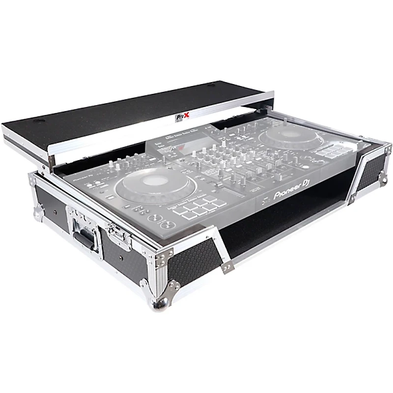 ProX XS-XDJXZ WLT Flight Case for Pioneer DJ XDJ-XZ With Glide Sliding Laptop Shelf and Wheels