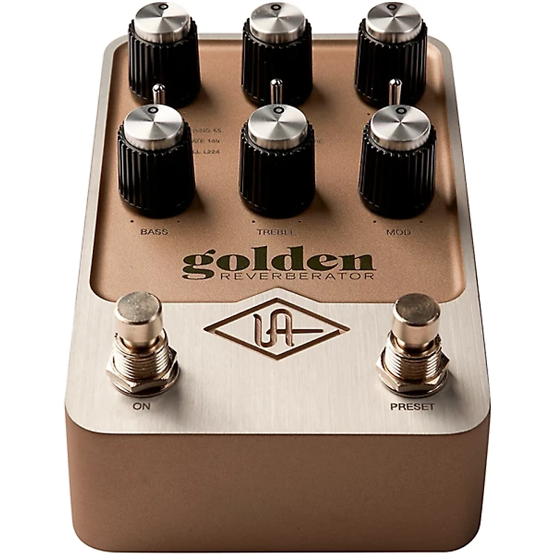 Universal Audio UAFX Golden Reverberator Effects Pedal - Gold