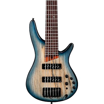 Ibanez SR606E 6-String Electric Bass Guitar - Cosmic Blue Starburst Flat