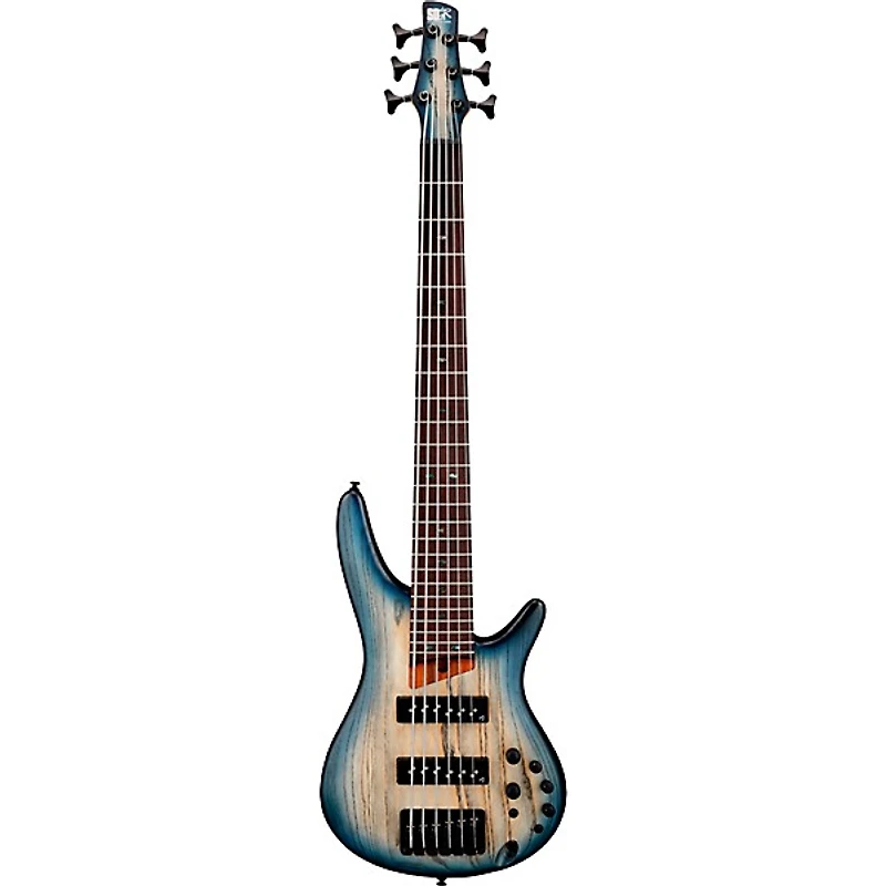 Ibanez SR606E 6-String Electric Bass Guitar - Cosmic Blue Starburst Flat
