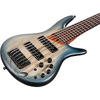 Ibanez SR606E 6-String Electric Bass Guitar - Cosmic Blue Starburst Flat