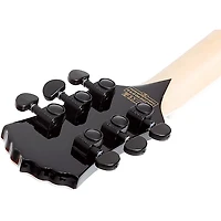 Wylde Audio Odin Grail 6-String Electric Guitar Orange With Black Buzz Saw Graphic Charcoal Burst