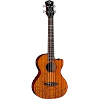 Luna Tattoo Mahogany Tenor Acoustic-Electric Ukulele Mahogany