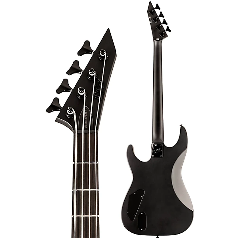 ESP M-4 Black Metal Electric Bass Black Satin