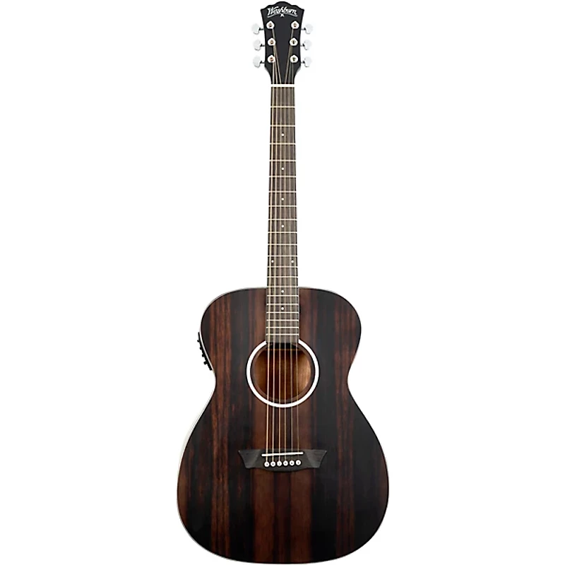 Washburn Deep Forest Ebony FE Acoustic-Electric Guitar Natural Matte