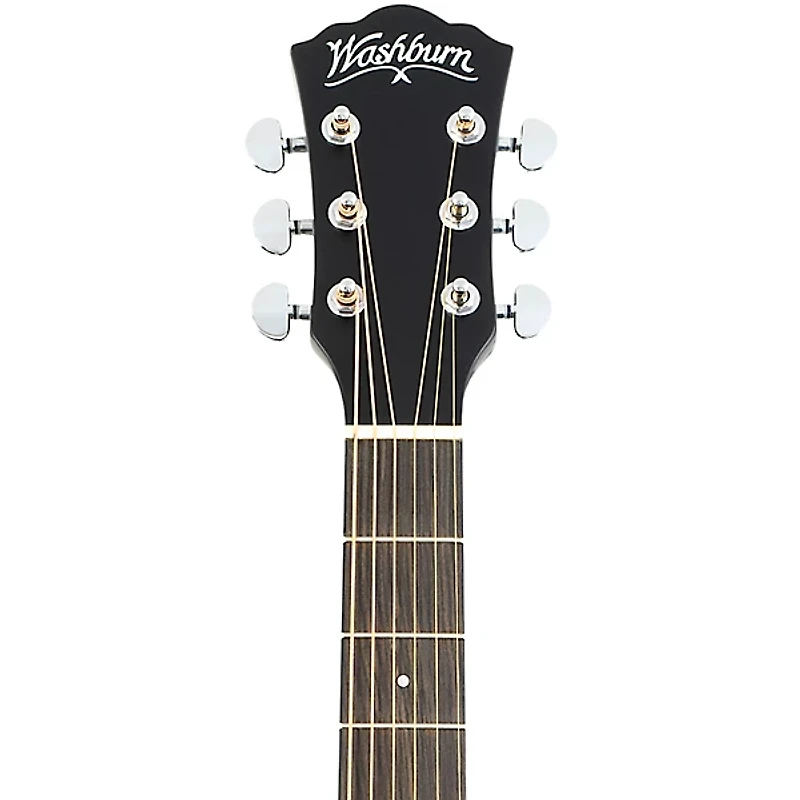 Washburn Deep Forest Ebony FE Acoustic-Electric Guitar Natural Matte