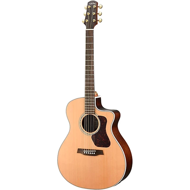 Walden Natura Solid Cedar Top/Rosewood Grand Auditorium Acoustic Cutaway-Electric Satin Natural
