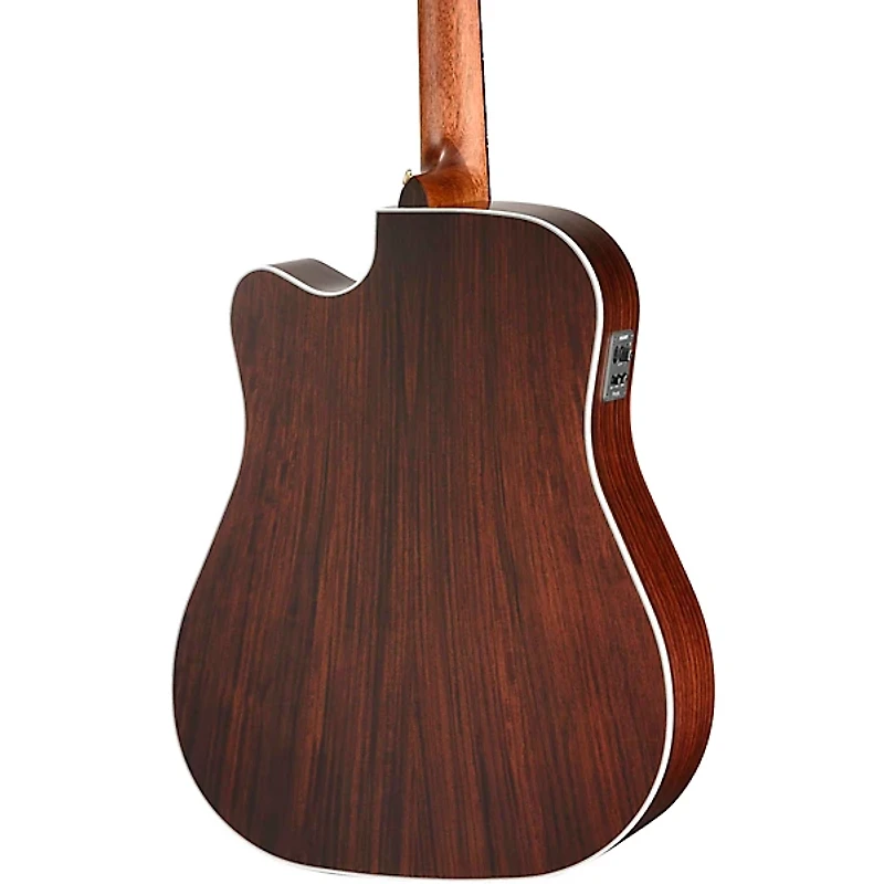 Walden Natura Solid Sitka Top/Rosewood Dreadought Acoustic Cutaway-Electric Satin Natural