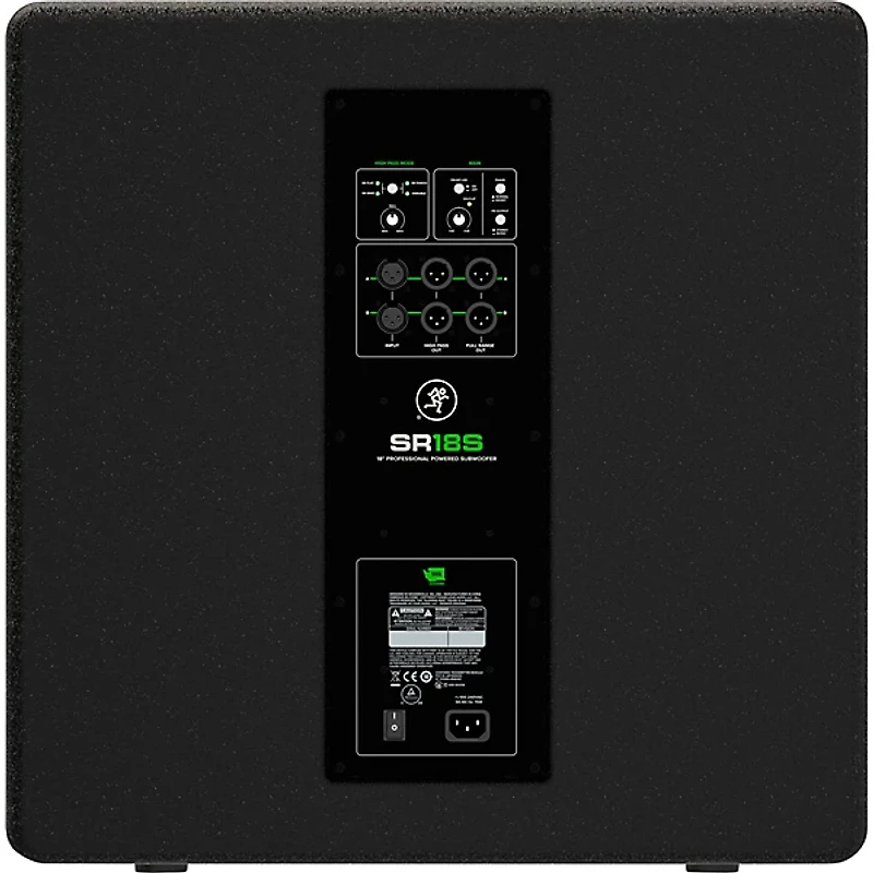 Mackie SR18S 18" 1,600W Professional Powered Subwoofer Black