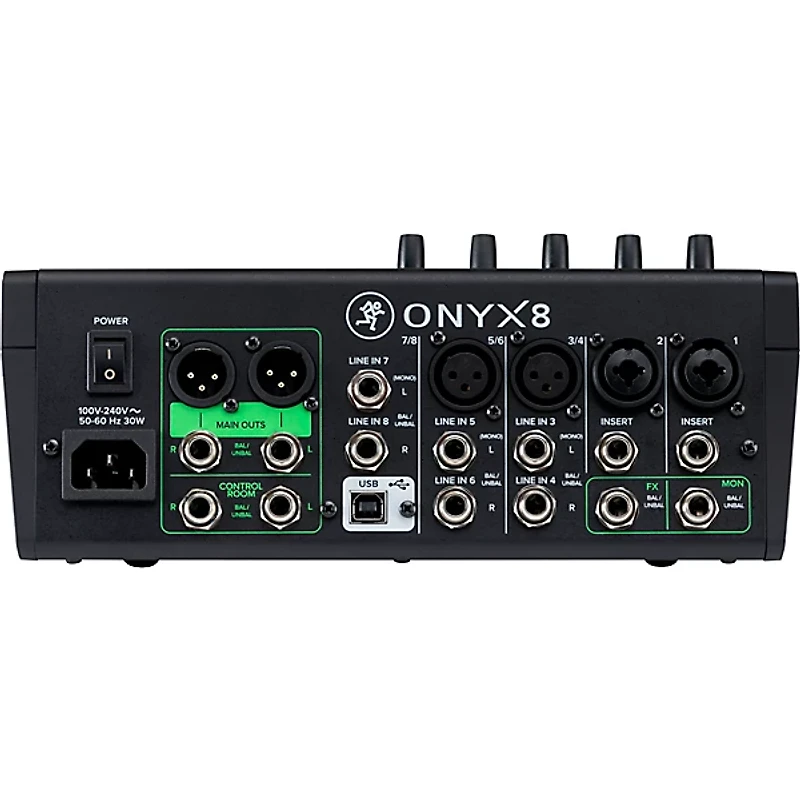 Mackie Onyx8 8-Channel Premium Analog Mixer With Multi-Track USB And Bluetooth