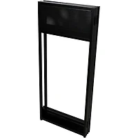 ProX XF-VISTABLMK2 Vista DJ Booth Facade Table Station With White and Black Scrim Kit and Padded Travel Bag