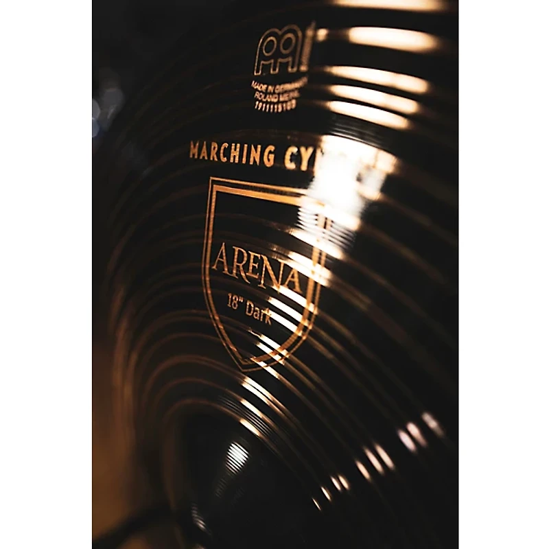 MEINL Arena Dark Marching Cymbal Pair with Straps 18 in.