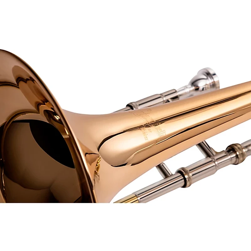 Giardinelli GTB11 F-Attachment Trombone by S.E. Shires Clear Lacquer Gold Brass Bell