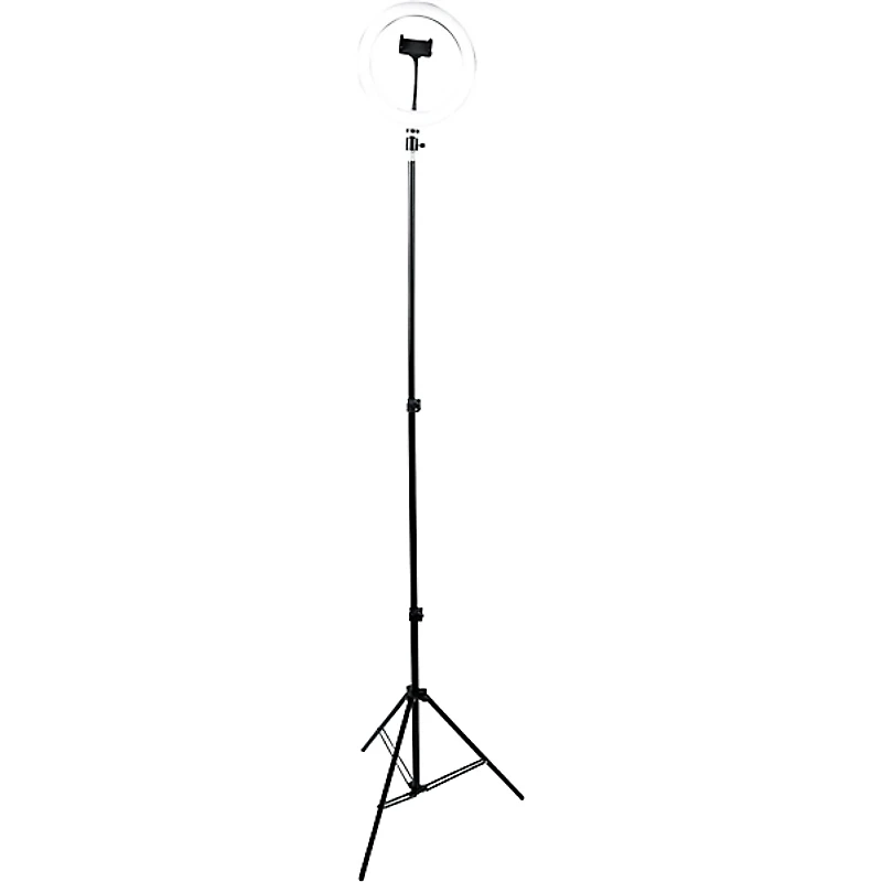 Gator 10" LED Ring Light Stand With Phone Holder & Tripod Base