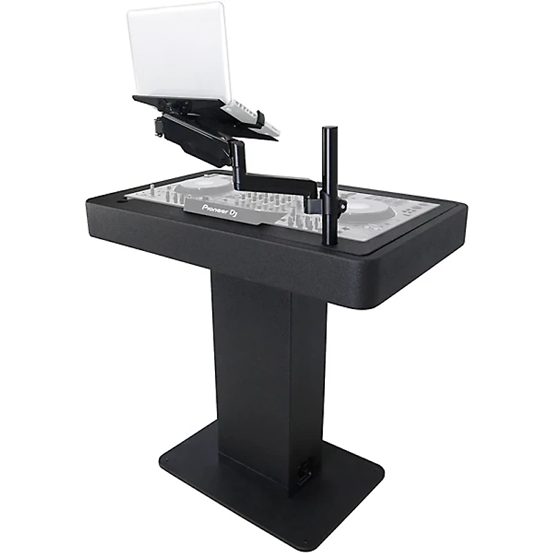 ProX Control Tower DJ Podium Stand for Pioneer DDJ-REV7, XDJ-AZ, FLX10, RANE Four Black Finish