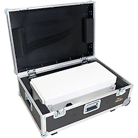 ProX Control Tower 2U DJ Podium Stand With 2x Travel Case for Pioneer XDJ-XZ, DDJ-1000 SRT, DDJ-SZ2, and DDJ SX-3, White Finish