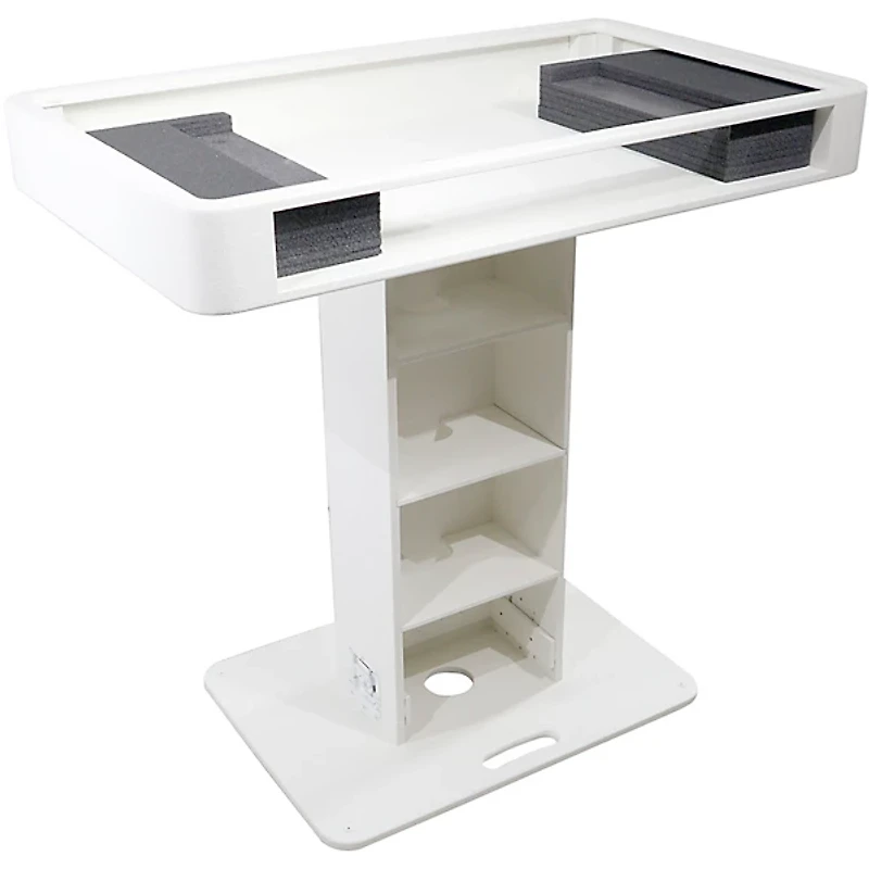 ProX Control Tower DJ Podium Stand for DDJ-REV7, XDJ-AZ, FLX10, RANE Four White Finish