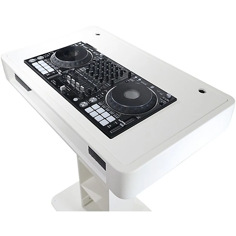 ProX Control Tower DJ Podium Stand for DDJ-REV7, XDJ-AZ, FLX10, RANE Four White Finish