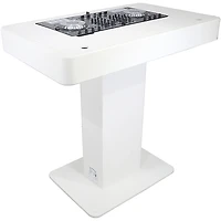 ProX Control Tower DJ Podium Stand for DDJ-REV7, XDJ-AZ, FLX10, RANE Four White Finish