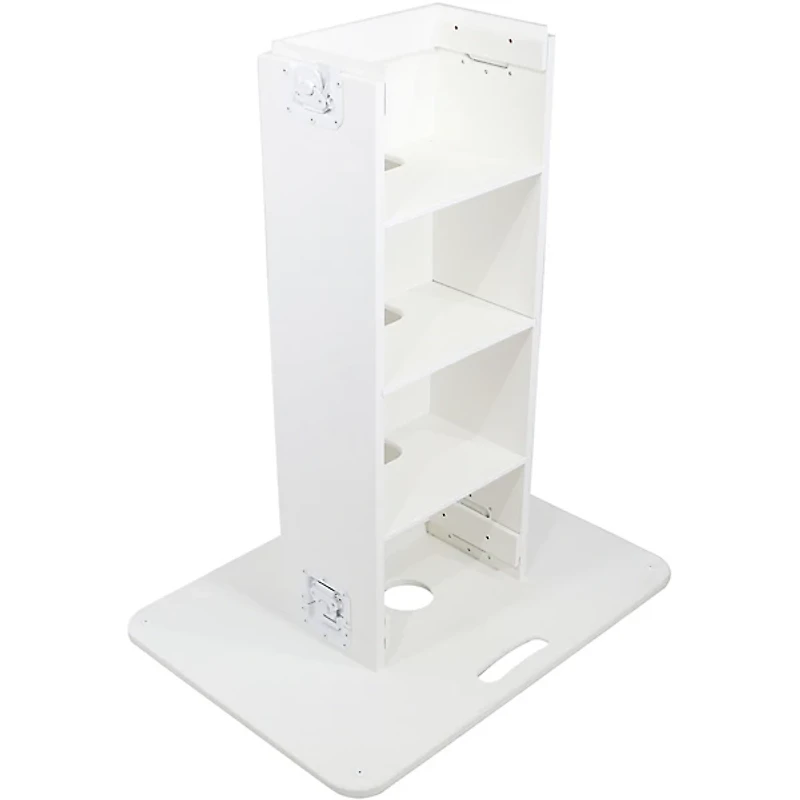ProX Control Tower DJ Podium Stand for DDJ-REV7, XDJ-AZ, FLX10, RANE Four White Finish