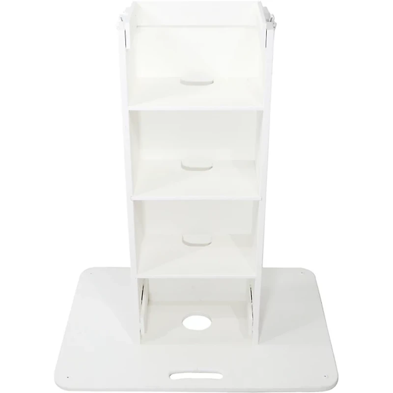 ProX Control Tower DJ Podium Stand for DDJ-REV7, XDJ-AZ, FLX10, RANE Four White Finish