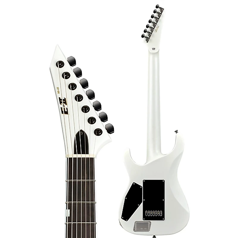 ESP E-II M-II 7B Baritone EverTune Electric Guitar Pearl White