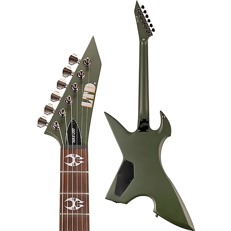 ESP Max Cavalera MAX-200 PR Electric Guitar Military Green Satin