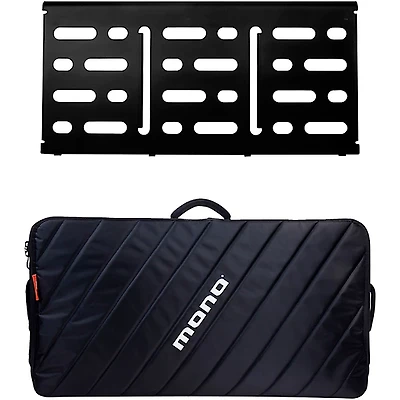 MONO Pedalboard Large, Black and Pro Accessory Case 2.0, Black
