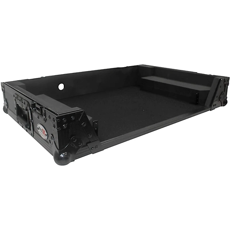 ProX Flight Case for RANE ONE MKII DJ Controller with 1U Rack and Wheels - Black/Black