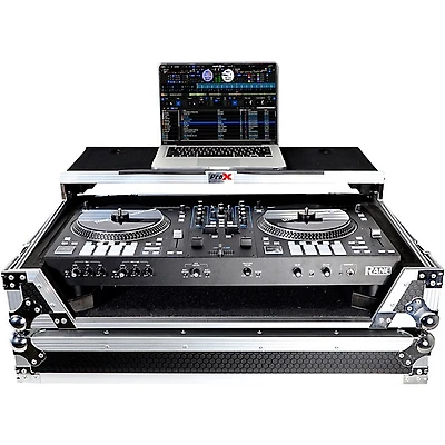 ProX Flight Case for RANE ONE MKII DJ Controller with Sliding Laptop Shelf, 1U Rack and Wheels