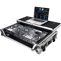 ProX Flight Case for RANE ONE MKII DJ Controller with Sliding Laptop Shelf, 1U Rack and Wheels