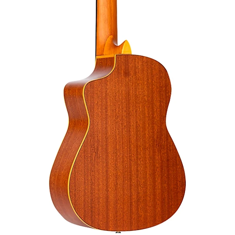 Ortega RQ39E Requinto Acoustic-Electric Guitar Natural