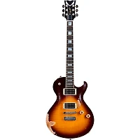 Dean USA Leslie West Tattered and Torn Signature Electric Guitar Transparent Brazilia