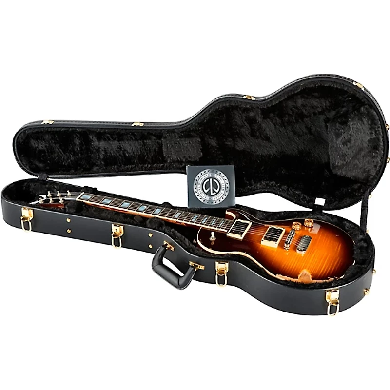 Dean USA Leslie West Tattered and Torn Signature Electric Guitar Transparent Brazilia