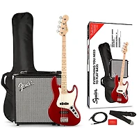 Squier Affinity Jazz Bass Limited-Edition Pack With Fender Rumble 15W Bass Combo Amp -