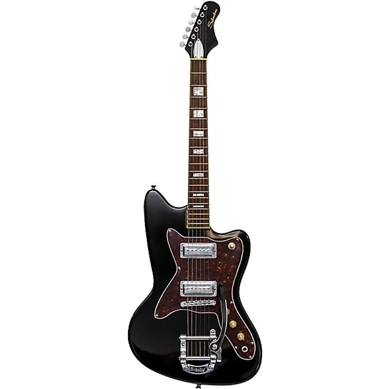 Silvertone 1478 Solidbody Electric Guitar Gloss Black