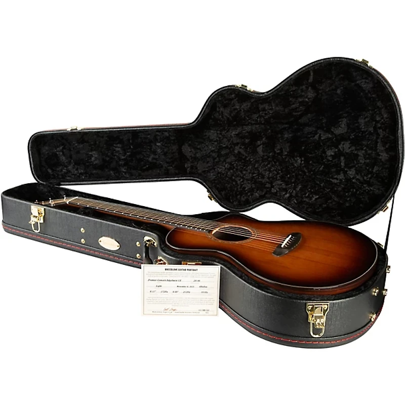 Breedlove Premier Redwood-East Indian Rosewood Concert CE Acoustic-Electric Guitar Edge Burst
